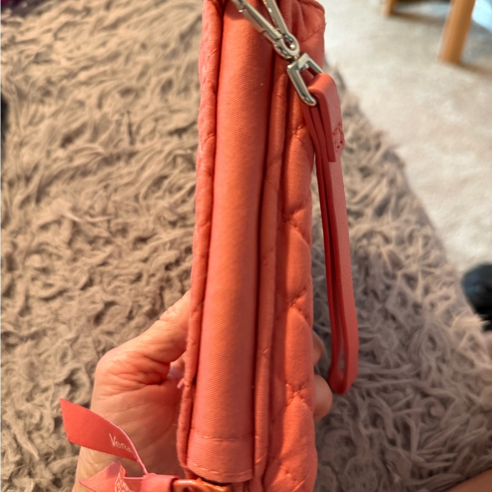 Vera Bradley Quilted Coral Wristlet Wallet - Picture 6 of 6